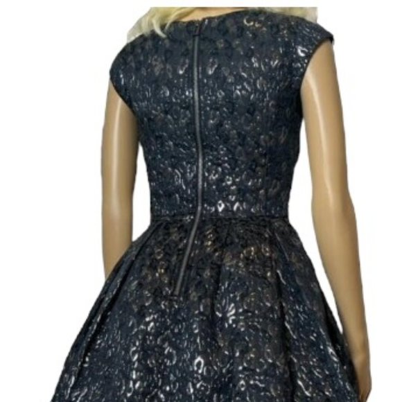 A/X Armani Exchange Black Metallic Mini Dress - Picture 2 of 8